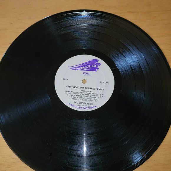 THE MOODY BLUES Every Good Boy Deserves Favour LP 1971 Threshold THS 5 Rock LP5 - Picture 6 of 12